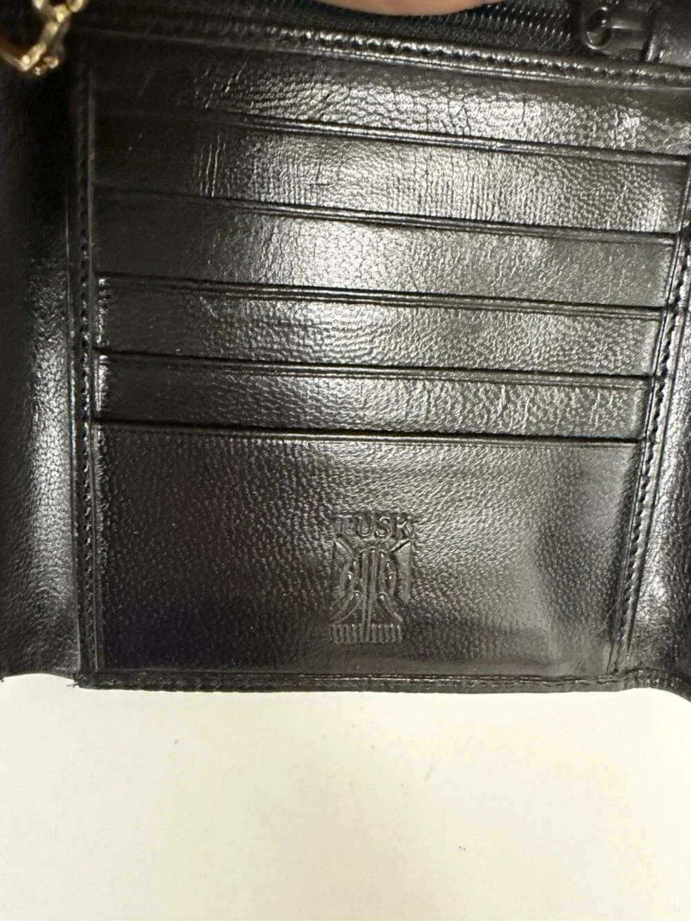 Tusk Black Genuine Leather Men's Wallet